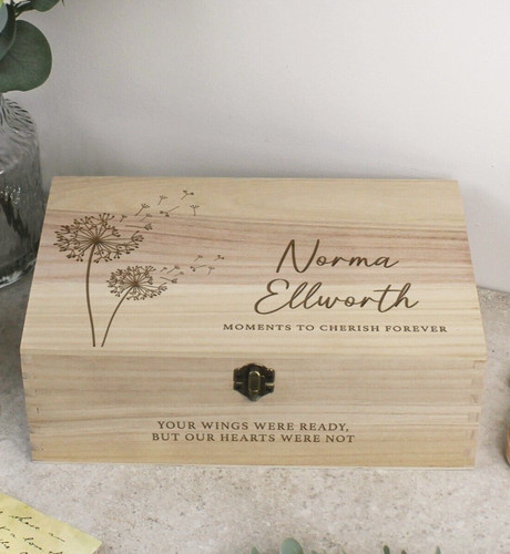 Wooden memorial box - wooden,