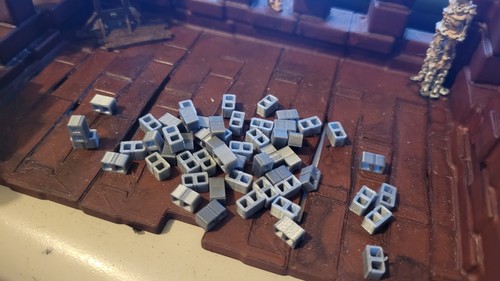 Concrete blocks printed - blocks,