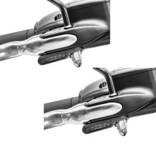 2x LED indicators handlebar Universal tinted for hand controls, E-certificate Lu