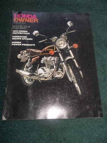 Honda owner summer 1974 - owner, 500