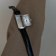Retro Reverso Style Square Leather Quartz Watch – 2025 Slide Design 21mm Men