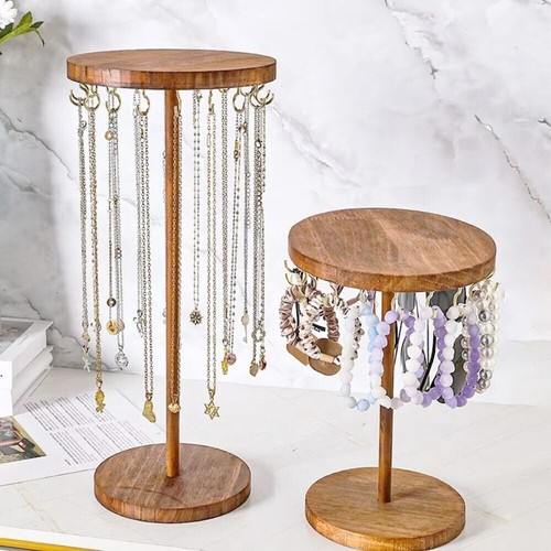 Wooden earring display - wooden,