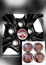 For Jaguar  xf xe xj f pace Center Wheel Caps red 58mm fits xf xe I pace Red