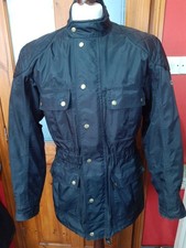Hein Gericke Rare Black Textile Motorcycle Jacket Size Large UK 42/44 .