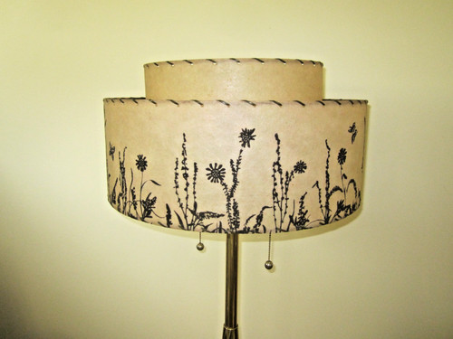 Vtg fiberglass tier lamp - fiberglass,