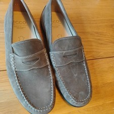 Men's Ecco Grey Leather Shoes