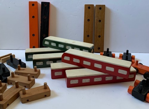 Vintage wooden passenger train - wooden,