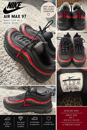 Nike air max black red - air,