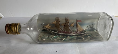 Vintage ship bottle with - ship, a
