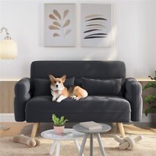 Modern Fabric 2 Seater Loveseat Sofa Couch Futon Settee Lounge for Small Space
