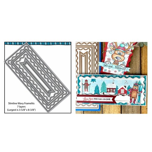 Wavy framelits slim line metal - wavy,