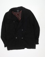 H&M Men's Black Wool Blend