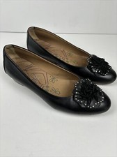 Pitillos Women's Black Wedge Slip On Shoes Size 39/US 8M