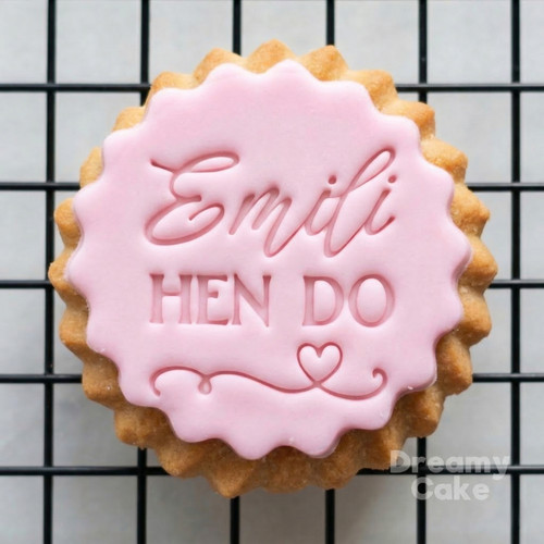 Custom hen cookie fondant - custom,