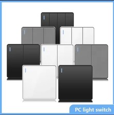 2 Way Light Switch 1/2/3 Gang LED Lightswitches Push Toggle Control Wall Mounted