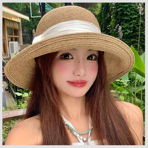 Summer sun straw hat - summer,