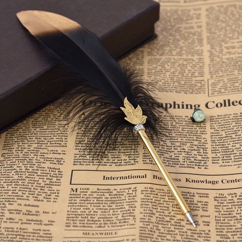 Elegant feather ball point - point, pen