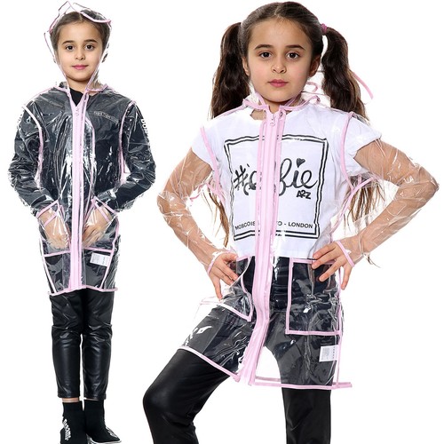 Kids girls boys raincoat eva - girls,