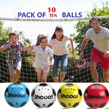10 Pack Soccer Shooot PVC football 4 Kids (Deflated) Lightweight Inflatable ball