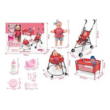 Red Baby Doll Stroller &