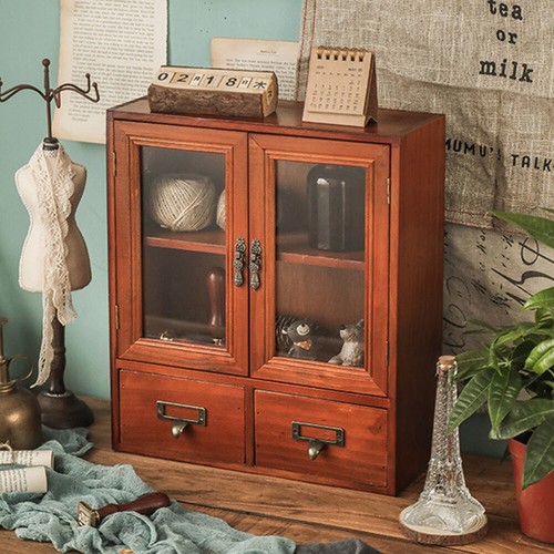 Vintage desktop cupboard - vintage, small