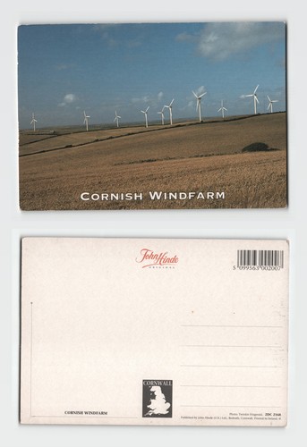 Postcard cornish windfarm - postcard,