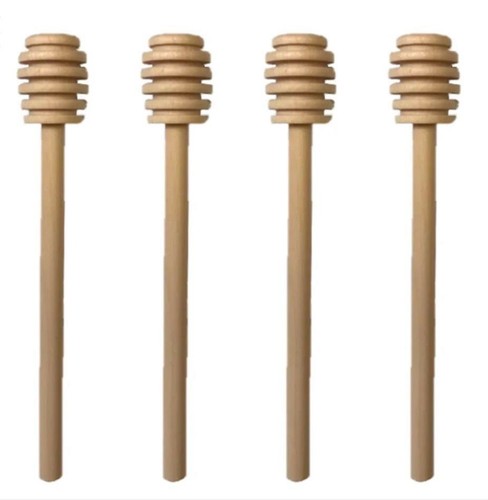 4pc wooden honey spoon 15cm - 4pc,