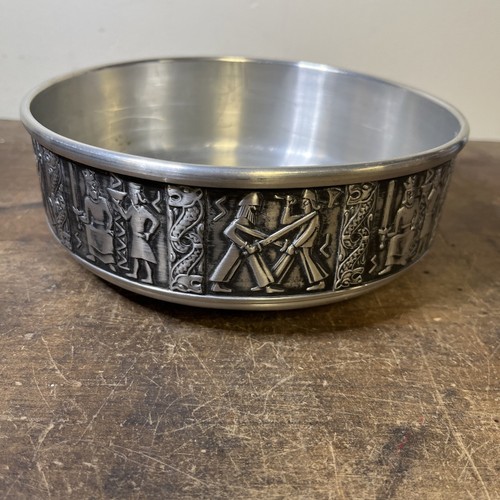 Pewter norsk tinn bowl dish - tinn,