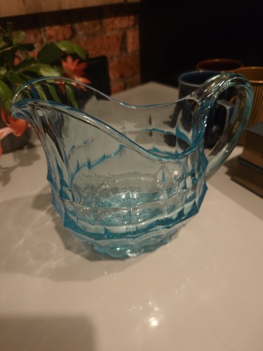 Vintage turquoise heavy glass - vintage,