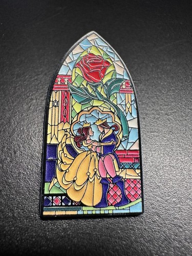 Enchanted rose enamel pin - enchanted,