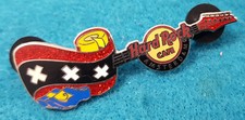 AMSTERDAM XXX 3 ST ANDREW'S CROSS FLAG GUITAR CLOGS CHEESE Hard Rock Cafe PIN