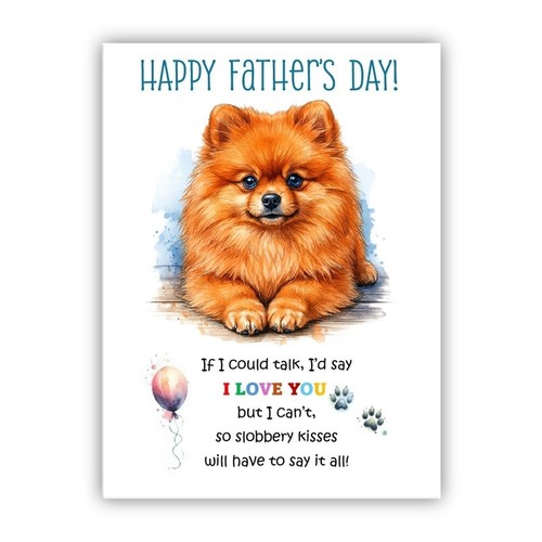 Pomeranian father day dog - day,