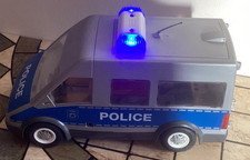 PLAYMOBIL CITY ACTION POLICE VAN WITH WORKING LIGHTS & SOUND - INCOMPLETE