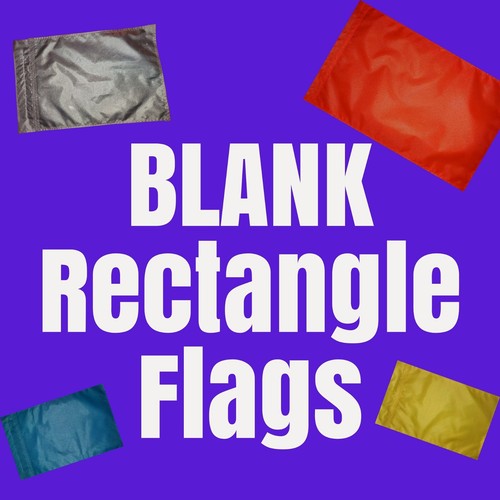 Blank rectangle flag great on - rectangle,