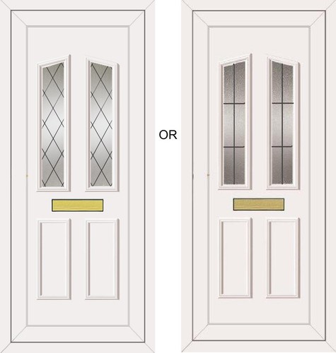 White full height upvc - full,