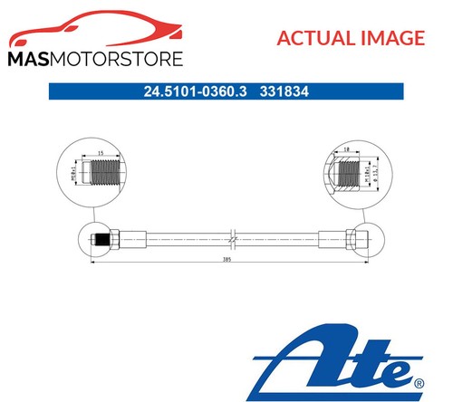 Brake hose line pipe front - brake,