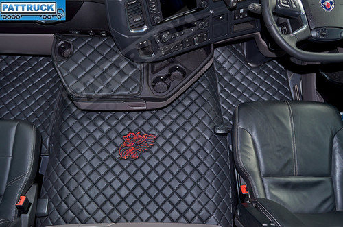 Eco leather floor - mats, set