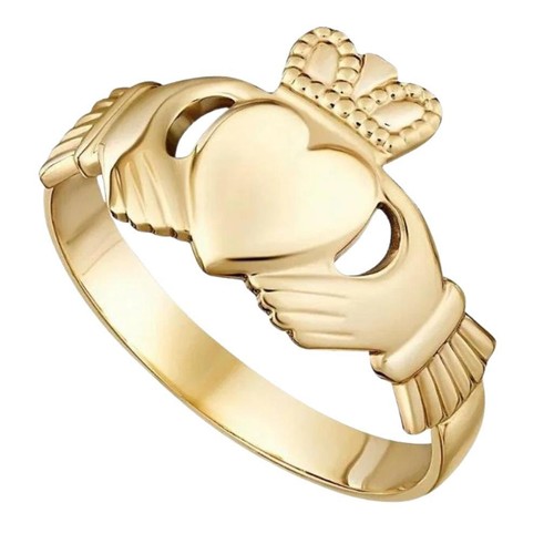 10k gold mens claddagh - claddagh, ring