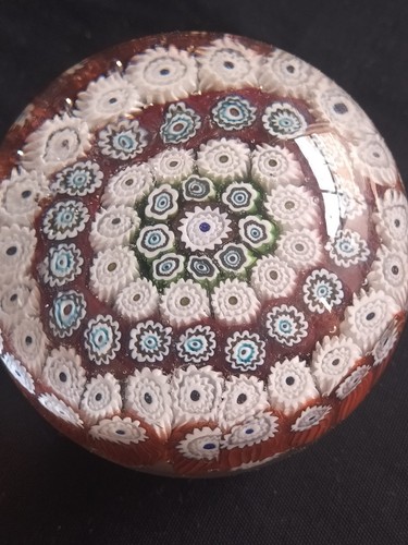 Millefiori paperweight lovely - paperweight,
