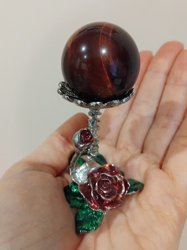 Red tiger eye crystal ball - eye,