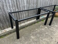 Dining Table Steel Frame Straight Leg Dining Table Sets Concrete Quartz Welded