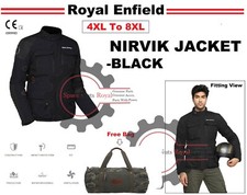 Royal Enfield "EXPLORER V3 JACKET BLACK 4XL To 8XL With Free Bag"