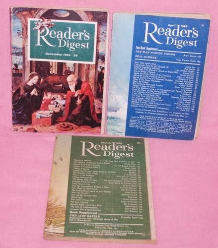 Readers digest magazines - magazines, x3