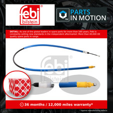 Handbrake Cable fits VAUXHALL VIVARO X83 2.0D Rear Left 06 to 14 Hand Brake Febi