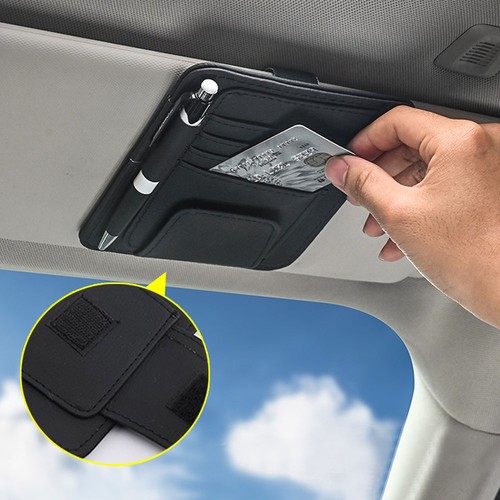 Car sun visor - car, leather