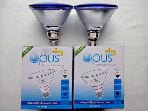 80w blue par38 lamp e27 - 80w,