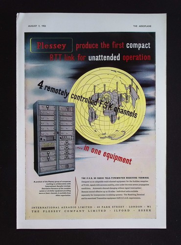 Original 1953 advert plessey - original,