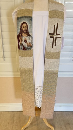 Priest stole sacred heart - sacred,