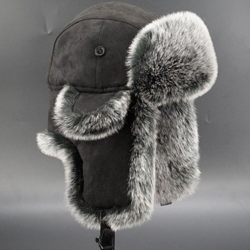 Winter men trapper hat - hat, cap