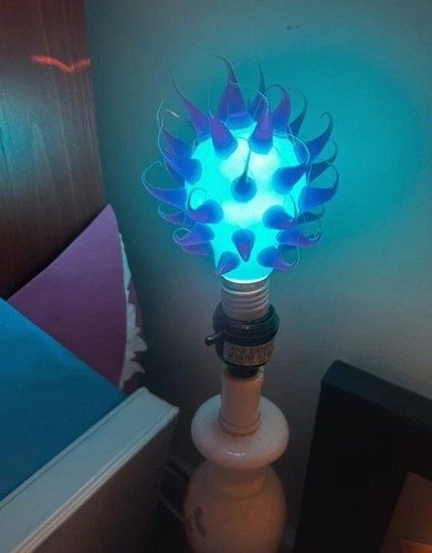 Vintage spikey light - light, bulb